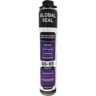 Зимняя профессиональная монтажная пена GlobalSeal GS-65 Gold 3652119