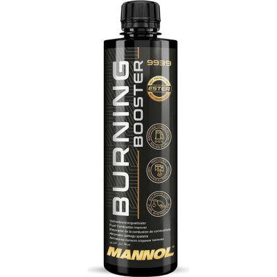 MANNOL BENZIN ESTER ADDITIVE BURNING BOOSTER 450 мл. Активатор полного сгорания топлива 9939