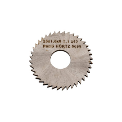 HORTZ Фреза отрезная 25x1,6x8 мм тип 1 z=40 Р6М5 204198