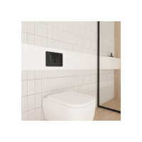 IDDIS Клавиша смыва, универсальная, черный, Unifix, 010, UNI10B0i77