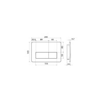 IDDIS Клавиша смыва, универсальная, черный, Unifix, 010, UNI10B0i77