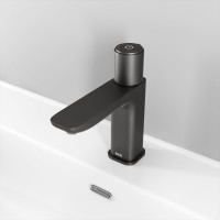 IDDIS Смеситель для умывальника с инновационным управлением Push Control, графит, Slide, SLIGMBTi01
