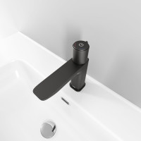 IDDIS Смеситель для умывальника с инновационным управлением Push Control, графит, Slide, SLIGMBTi01