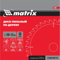 Диск пильный (200х32 мм; 36T) по дереву Matrix 73262