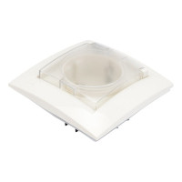 Розетка с заземлением, шторками и крышкой IP-44 слоновая кость Simon 1590450-031