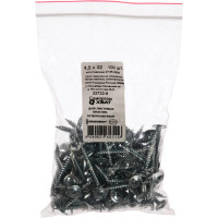 Саморезы остроконечные для листовых пластин (100 штук, 4.2 х 32) ХВАТ 22732-0