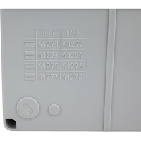 Распаечная коробка с крышкой ОП 240х195х165мм, IP55, кабельные ввода d28-3шт, d37-2шт TDM ELECTRIC SQ1401-1274