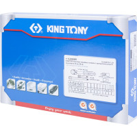 Набор торцевых головок 1/4" с принадлежностями (ложемент, 26 предметов) KING TONY 9-2526MR