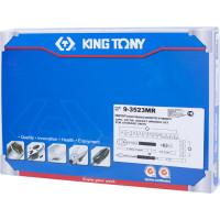 Набор торцевых головок 3/8" с принадлежностями (ложемент, 23 предмета) KING TONY 9-3523MR