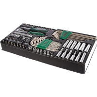 Набор головок и аксессуаров Hans ложемент 1/4" 62шт TT-43