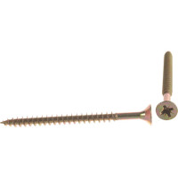 Универсальный саморез по дереву КрепСтройГрупп 6х80 желтый цинк, 100 шт. 145461