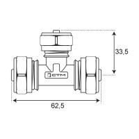 Переходной тройник СТМ 20х16х20 CT201620