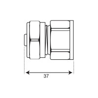 Соединение СТМ внутренняя резьба, 32х1 CCF03201