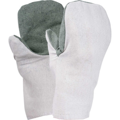 Рукавицы хлопчатобумажные с брезентовыми наладонниками, с подкладкой FORT ГОСТ 480гр. 00-10014026