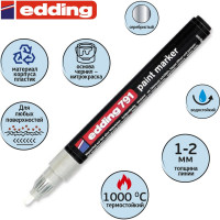 Лаковый маркер Edding пеинт E-791/54 серебристый 1-2 мм 48289