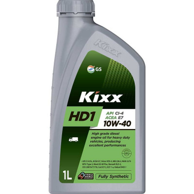 Моторное масло KIXX HD1 10W40, синтетическое, 1 л L2061AL1E1