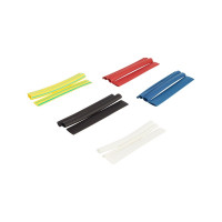 Набор термоусаживаемых трубок IEK ТТУ 2 1, 4 2, 6 3, 8 4 ЖЗ, С, К, Ч, Б 20х8см упаковка UDRS-D2-D8-10-1