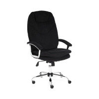 Кресло TetChair SOFTY LUX флок черный 35 13594