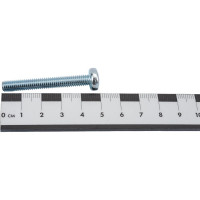 Винт ZAMETAL М6х45 полукруг. гол., DIN 7985, оц., 200 шт ZA512994