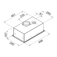 Кухонная вытяжка MAUNFELD нержавеющая сталь Crosby Singl 5028 INOX
