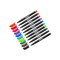 Набор перманентных маркеров Kores 10 цветов, 1-3 мм 1336210