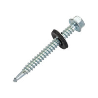 Кровельные саморезы ВИРТУОЗ 5,5х51 мм, цинк 10 шт 03416