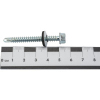 Кровельные саморезы ВИРТУОЗ 5,5х51 мм, цинк 10 шт 03416