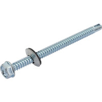 Кровельные саморезы ВИРТУОЗ 6,3х90 мм, цинк 50 шт 600-87003