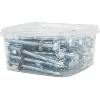 Кровельные саморезы ВИРТУОЗ 6,3х90 мм, цинк 50 шт 600-87003