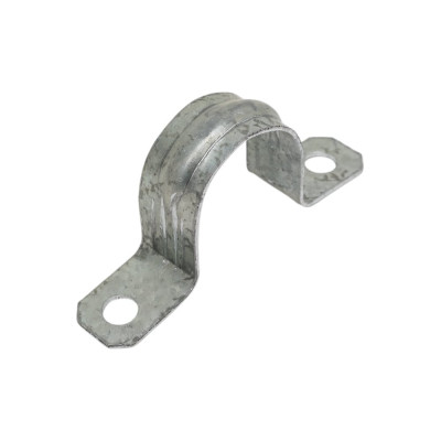 Металлическая двухлапковая скоба EKF d25-26 мм, 10 шт. PROxima sm-2-25-26-r