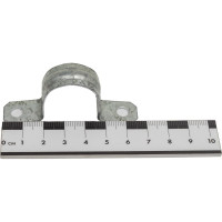 Металлическая двухлапковая скоба EKF d25-26 мм, 10 шт. PROxima sm-2-25-26-r