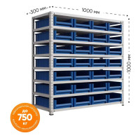 Стеллаж с ящиками IRONMEBEL Optimus-box M-С10SK4209