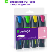 Набор текстовыделителей BERLINGO Textline HL300 4 цвета, 1-5 мм T3020