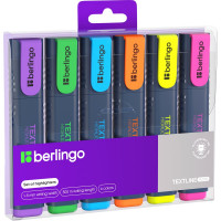 Набор текстовыделителей BERLINGO Textline HL500 6 цветов, 1-5 мм T7030