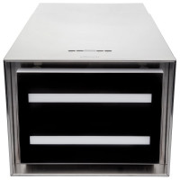 Кухонная вытяжка Konigin Geometry Inox/Black Glass 102045