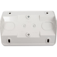 2-местная угловая розетка Systeme Electric открытой проводки Этюд 16А IP20 без заземления без защитных шторок белый PA16-105B