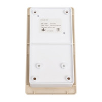 Комбинированный блок розетка + 2-клавишный выключатель Systeme Electric GLOSSA бежевый GSL000272