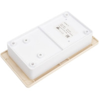 Комбинированный блок розетка + 2-клавишный выключатель Systeme Electric GLOSSA бежевый GSL000272