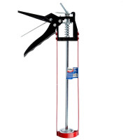 Усиленный пистолет для герметика с металлическим фиксатором HEADMAN 225мм скелетный 684-015