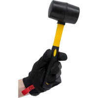 Резиновый молоток (киянка) HARDY D55мм, ручка 2K, черный 2028-920055