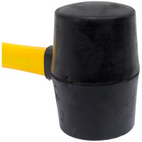 Резиновый молоток (киянка) HARDY D55мм, ручка 2K, черный 2028-920055