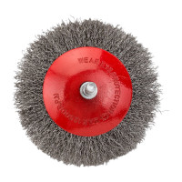 Щетка-крацовка коническая со шпилькой (100 мм; стальная витая проволока) Pobedit 2132010