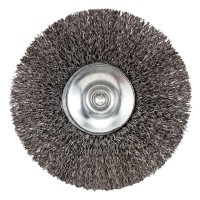 Щетка-крацовка коническая со шпилькой (100 мм; стальная витая проволока) Pobedit 2132010