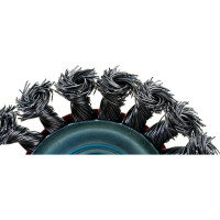 Щетка-крацовка коническая (100 мм; M14; стальная скрученная проволока) Pobedit 2133410