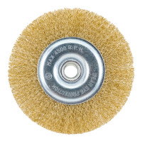 Щетка-крацовка плоская (125 мм; M14; латунированная витая проволока) Pobedit 2125412