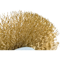 Щетка-крацовка плоская (125 мм; M14; латунированная витая проволока) Pobedit 2125412