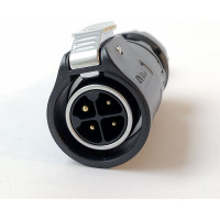 4-полюсный водостойкий разъём TTAF Elektronik IP67 500V 20A TT20-04M-SX-01-001