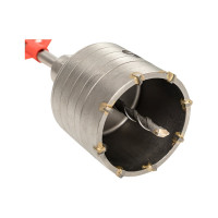 Коронка буровая по бетону с оснасткой Master TCT-68 (68 мм; М22; SDS-plus) EKF tct-68-m22