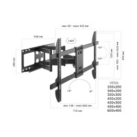 Наклонно-поворотный подвес для телевизоров HARPER FW-70 H00003045
