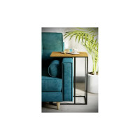 Придиванный стол Мебелик Агами дуб американский/чёрный 1987